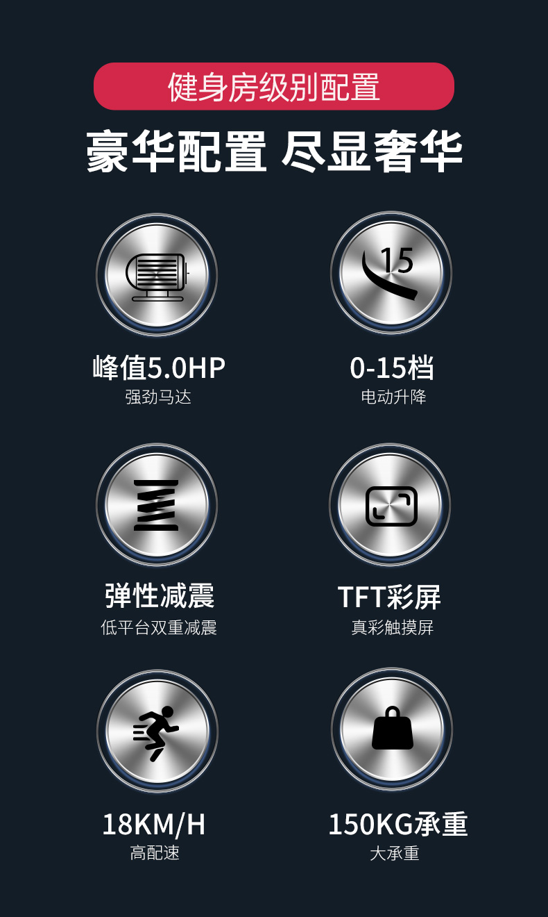 美国JOROTO-D50彩屏静音跑步机可折叠(图2)