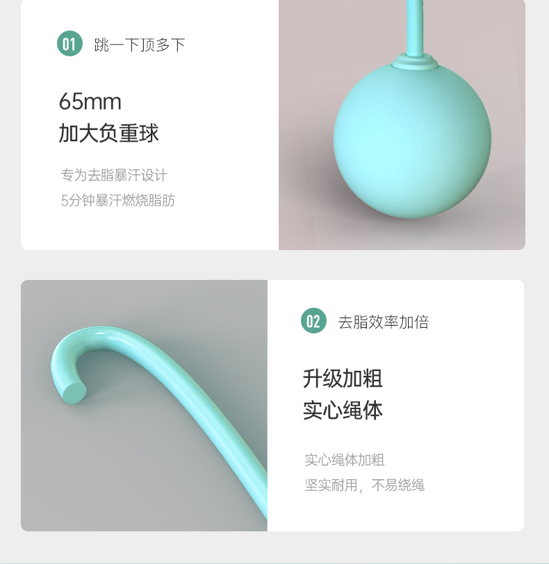 美国JOROTO品牌 跳绳专业轴承可调长度男女健身运动中考专用学生成人(图5)
